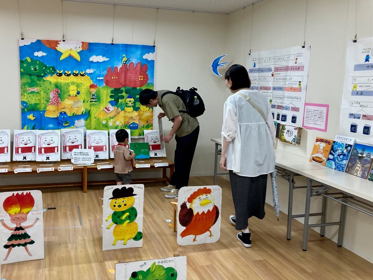 写真：へなちょこチャートに参加してくれている親子です