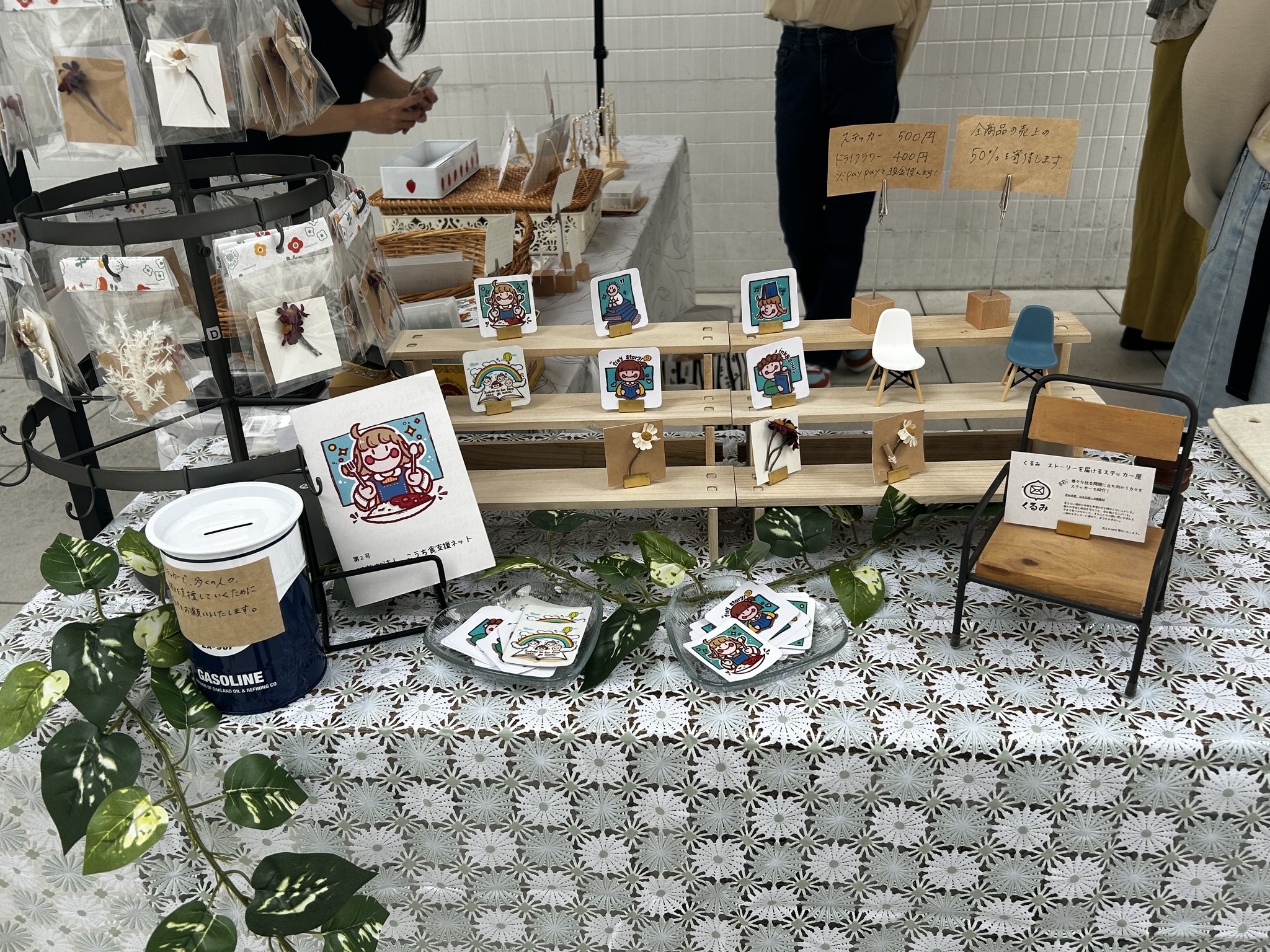 写真：高知大学地域協働学部の学生さんが販売してくれているステッカーです